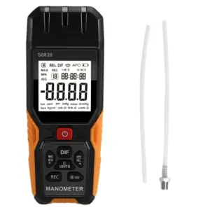 36.8Kpa Digital Manometer 11 Units Air Pressure Meter Differential Pressure Gauge Natural Gas Pressure Meter