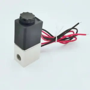 DC 12V24V110V220V Solenoid Valve 1/4" 1/8" 2 Way Normally Closed Direct-acting Pneumatic Valves For Water Air Gas Hot