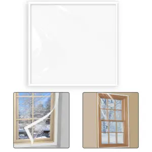 Window Insulation Cover Adjustable Insulation Kit For Winter Keep Cold Out Film Window Glass Insulation Waterproof Cover