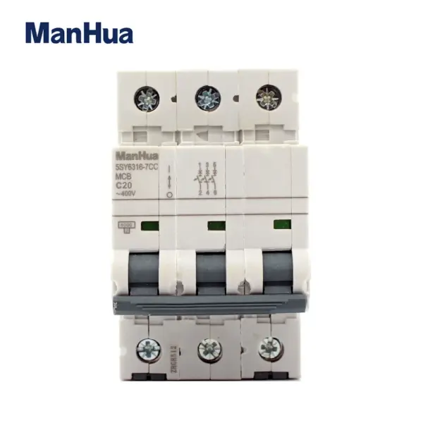 MCB Three Poles 5SY6316 C Curve 16A 25A 63A 3P 6KA Miniature Circuit Breaker Short-Circuit Overload Protection AC230V DIN Rail