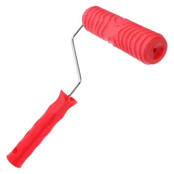 Premium Rubber Textured Paint Roller Comfortable Handle for Wall Decoration Embossing Texture Patterned Paint Roller