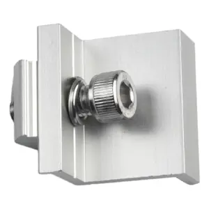 Reliable Solar Panel Rail Bracket Mounting End Clamp  Made of Aluminum for Superior Performance  Includes Screws and Nuts