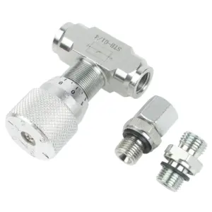 Precision Flow Control Valve Hydraulic Control Valve 08L Connector Throttle Valve 3 8-inch NPT Female 46 GPM Flow Rate