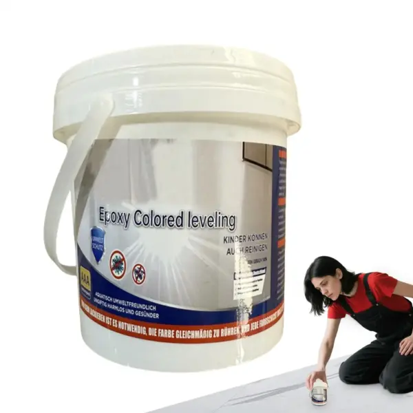 Garage Floor Paint Epoxy Coloured Sand Floor Paint Water Based Self Leveling High Gloss Marble Effect Waterproof Colored