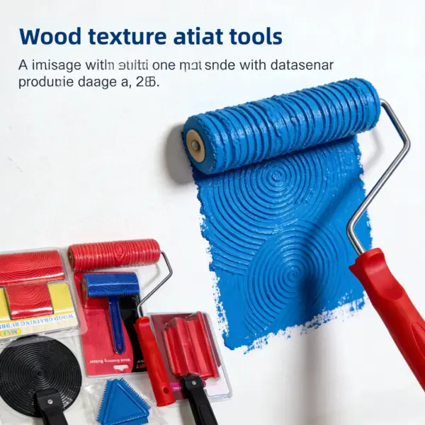 8Pcs 7 Inch Graining Painting Tool Wood Texture Paint Roller Wood Pattern Tools For Wall Room Art Wood Grain Tool Set
