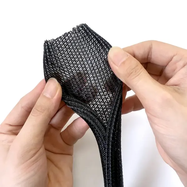 Insulated PET Braided Self Closing Sleeve 5-50mm Anti-scratch Cable Cover Industrial Wire Loom for Machinery Line Protection