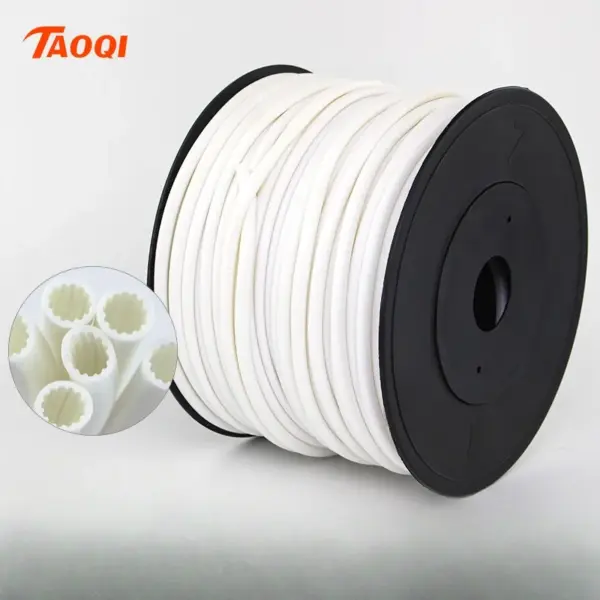 1Roll 1.5mm2 PVC 3mm ID White Handwriting Ferrule Printing Machine Number Plum Tube Wire Sleeve Blank Cable Marker
