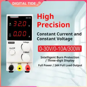 LW-K3010D 4LED Adjustable DC Power Supply 30V 10A Laboratory Variable Switch Bench Power Supply Stabilized Power Source