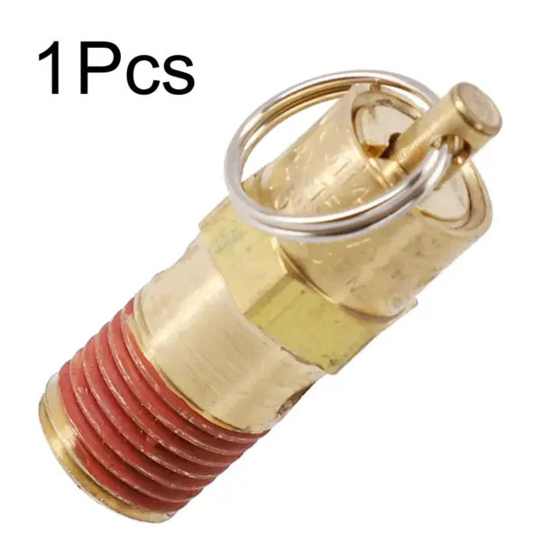 Air Compressor Safety Relief Valve 1/4" NPT 125PSI-270PSI Copper Alloy Pneumatic Straight-Through Explosion-Proof Safety Valve