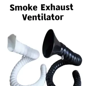50mm 75mm POM Flexible Smoke Exhaust Ventilator Pipe for Soldering Smoke Extractor Welding Fume Arms with Square Round Hood