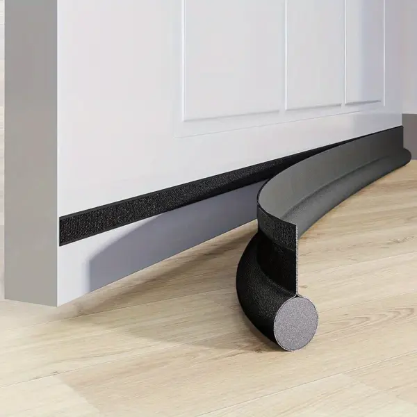 Door Draft Stoppers For Bottom Of Door Adjustable Self-Adhesive Sound-Proof Door Bottom Seal Strip Gap Blocker Foam Weather Stri
