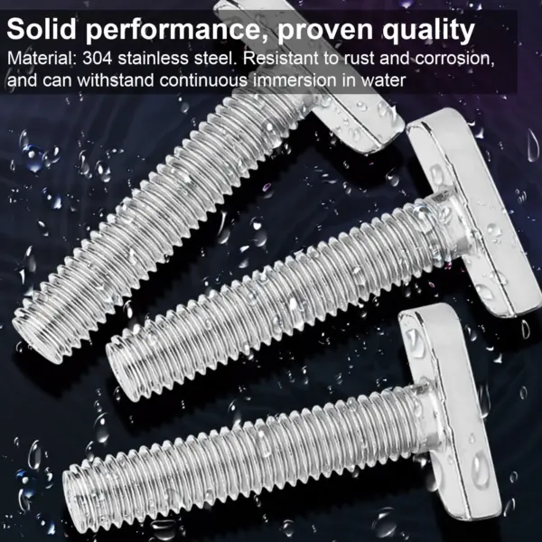 T Slot Bolts Kit Hammer Head Sliding Screw T-Slot Bolts Nuts Set Rust-Resistant Fastener Hardware For Installation Furniture