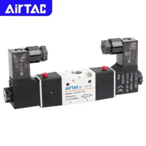 AIRTAC Original 3/2-Way Dual Electronic Control Solenoid Valve 3V120-M5/06 3V220-06/08 3V320-08/10 Pneumatic Control Valve
