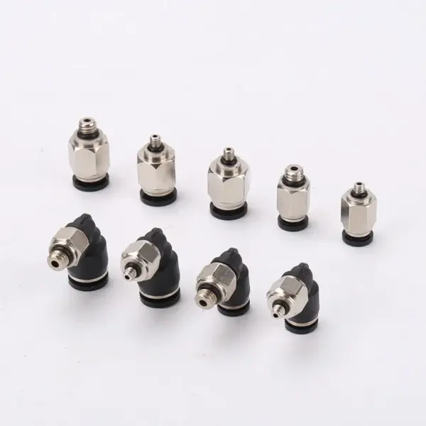 5PCS 3mm 4mm 5mm 6mm M3 M4 M5 M6 1/8" BSP Male Thread Hose Tube One Touch Air Pneumatic Pipe Fitting Push In Quick Connector