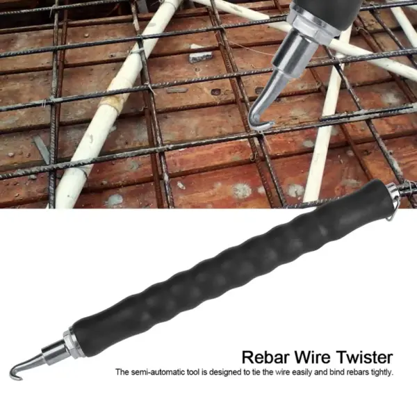 Semi-automatic Steel Bar Hook Straight Pull High Hardness Wire Tying Hook Labor Saving Rebar Tying Tool Construction Use