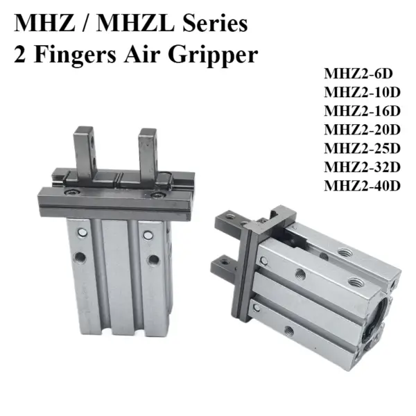 MHZ2-6D 10D 16D 20D 25D 32D 40D MHZ MHZL Series Double Acting Parallel Type Air Gripper Pneumatic 2 Fingers Cylinder