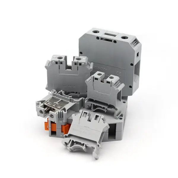 10Pcs UK Brass Terminal Blocks Set 2.5B/3/5/6/10/16/25/35/50mm² Din Rail Mounted Voltage Terminals With Anti-Slip Screws