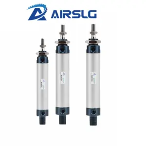 MAL Series Aluminum Alloy Mini Pneumatic Cylinder Double Acting Compact Air Cylinder MAL16 20 25/32/40mm Bore 10-100mm Stroke