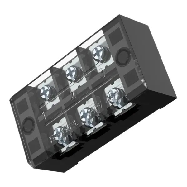 Copper Electrical Terminal Block, Fixed Screw Type TB Series Connector For DIN Rail Mounting
