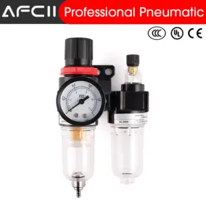 AFC2000 EU Oil Water Separator Regulator Trap Filter Airbrush Air Compressor Pressure Reducing 1/4
