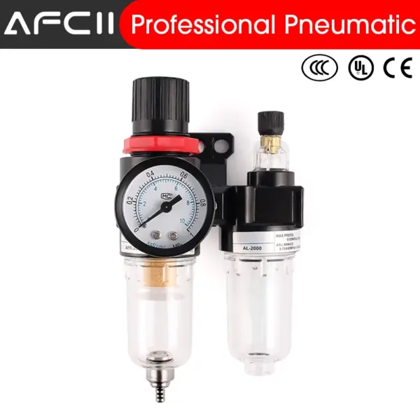 AFC2000 EU Oil Water Separator Regulator Trap Filter Airbrush Air Compressor Pressure Reducing 1/4