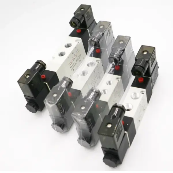 4V220-08 Airtac Air Pneumatic Solenoid Valve 5 way 2 Position 1/4" DC12V DC24V AC110V AC220V