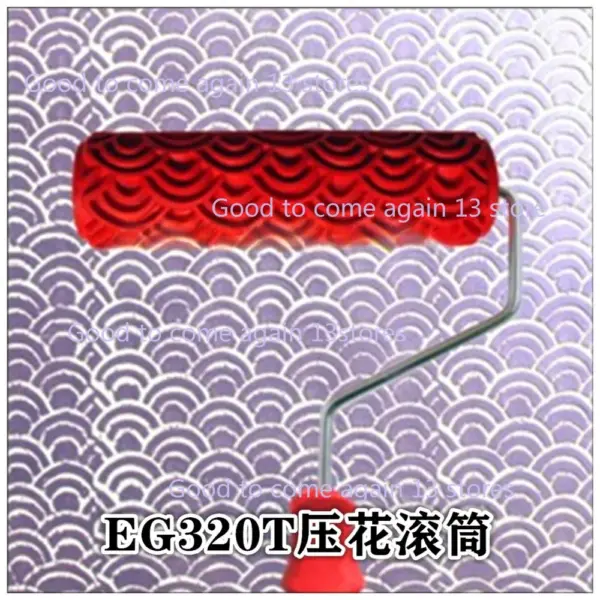 Suitable for 1PC Decorative Paint Roller Patterns, Embossed Textures, Wall Painting Tools, Rubber, Household Brushes 7 Inches