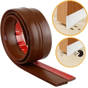 1PC 1M/ 39.37in Door Dust Stopper Seal Strip  Self-adhesive Door Under Gap Weather Strip Acoustic Foam 5 Colors Anti Draft Tape