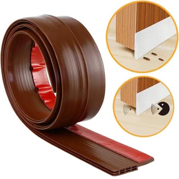 1PC 1M/ 39.37in Door Dust Stopper Seal Strip  Self-adhesive Door Under Gap Weather Strip Acoustic Foam 5 Colors Anti Draft Tape