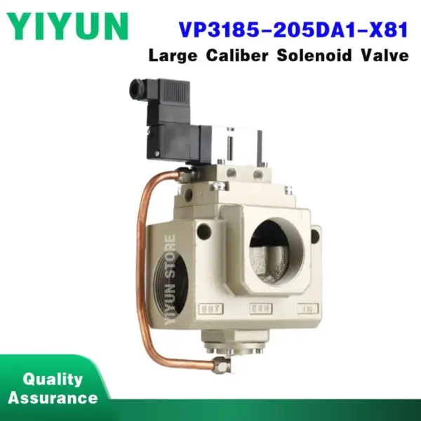 1pc VP3185-205DA1-X81 Large Caliber High Traffic Volume Solenoid Valve VP Series Valves YIYUN Pneumatic Store
