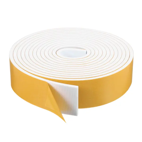 Uxcell 2m/5m EPDM Weather Stripping Door Seal Strip Foam Tape Self Adhesive Dustproof Shock-absorbing Soundproof Sealing Tape