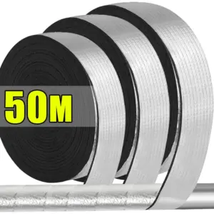 Outdoor Foam Foil Winter Pipeline Insulation Tape Self Adhesive Pipe Tapes Fire Protection Waterproof Keep Warm Freeze Sleeves
