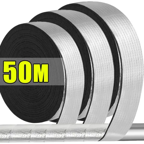 Outdoor Foam Foil Winter Pipeline Insulation Tape Self Adhesive Pipe Tapes Fire Protection Waterproof Keep Warm Freeze Sleeves