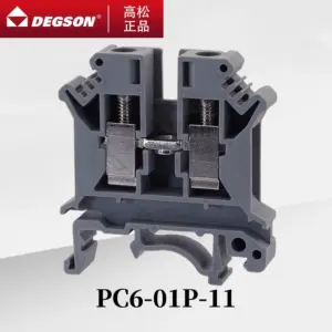 10Pcs DEGSON PC6-01P-11-00ZH PC6-PE-01P-1Y Sensor DIN RAIL TERMINAL BLOCKS PHOENIX CONNECTOR Lead 7439-92-1 NS 35/7.5 41A 800V