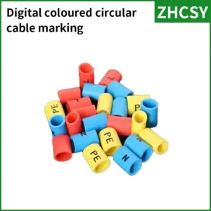 Freeshipping 1000PCS/Lot Practical L N PE Cable Markers Colourful  Number Tag Label For Wire 0.5/0.75/1/1.5/2.5/4/6/8/10mm²