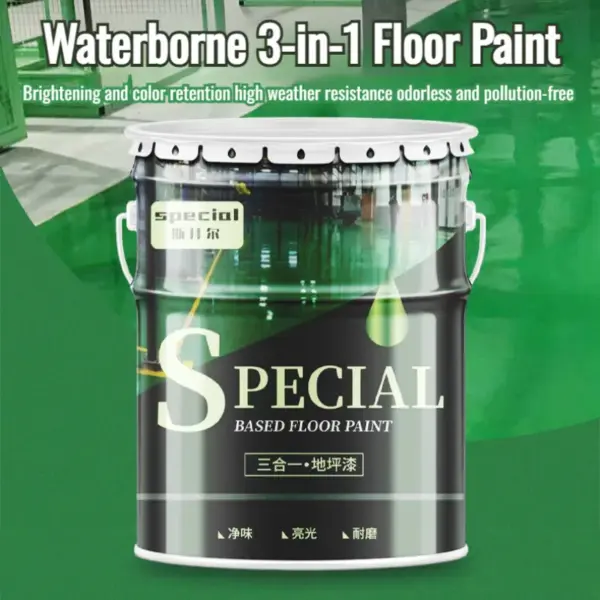Epoxy Floor Paint Floor Paint Abrasion Resistant Antistatic Household Waterborne Resin Varnish cement floor special coatings