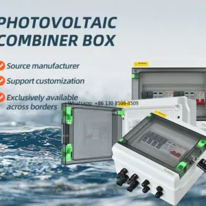 PV Solar Panel Combiner Box TULABU-1&1 2-In-2-Out Isolation Equipment 25A 525V DC Fuse SPD Breaker Power Distribution