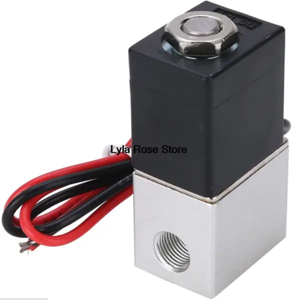 1Pc 2 Way Normally Closed Direct-Acting Pneumatic Valves for Water Air Gas DC12V24V AC24V110V220V380V Solenoid Valve 1/4"1/8"BSP