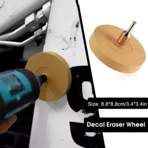 Decal Remover Eraser Wheel Removes Pinstripes Vinyl Tapes Sticker Adhesive Remover Wheel for Drill Rubber Eraser Remover Tool