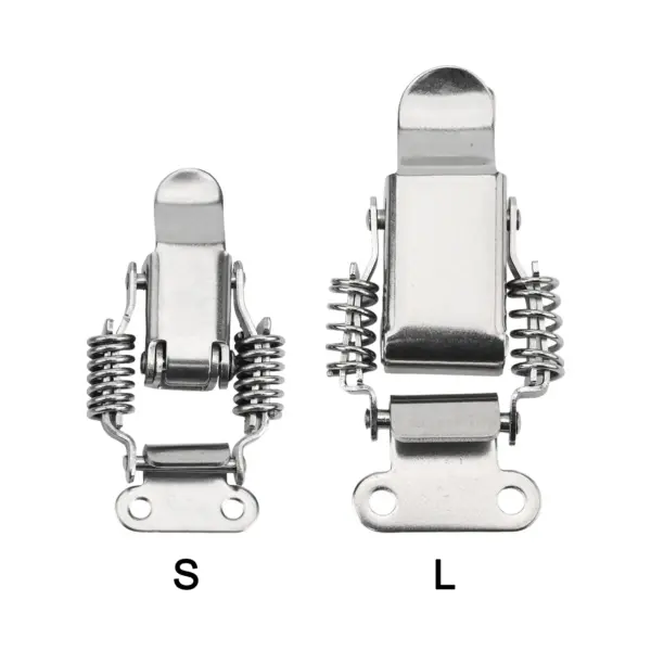 Catch Clip Spring Loaded Clamp Home Improvement Installation Hardware Locking Mechanism Pre-drilled Mounting Holes