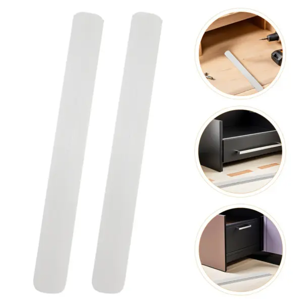 8Pcs Cabinet Drawer Slides Heavy Duty Full Extension Tack-in Glides Silent Smooth Operation Replacement Drawer Runners Kitchen