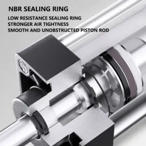 ABILKEEN SC125X300 Standard Pneumatic Cylinder 125mm Bore Size X 300 MM Stroke Double Acting Air Standard Cylinder