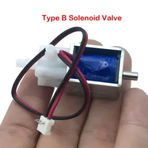 DC12V Mini Electric Solenoid Valve 2-Position 3-Way N/O N/C Electromagnetic Water Valve Flow Control for Control Pump Monitor
