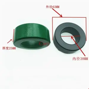 1PC 63X38X25mm Mn-Zn soft magnetic ferrite core cord cables EMI filter ferrite ring RF choke 2.5''X1.5''X1''MnZn PC40