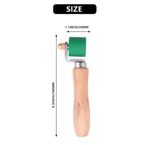 CHCH Hand Pressure Roller, 1.1 Inch Silicone Pressure Roller Roller Seam Roller For PVC/TPO/EPDM Roofing Tools Flooring Tools