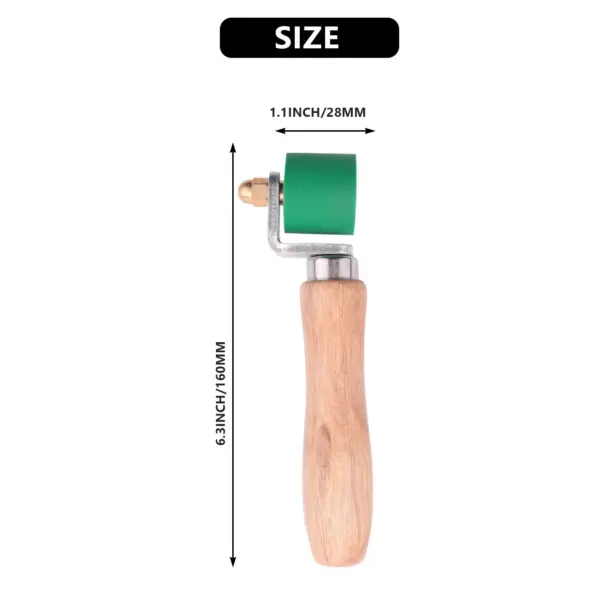 CHCH Hand Pressure Roller, 1.1 Inch Silicone Pressure Roller Roller Seam Roller For PVC/TPO/EPDM Roofing Tools Flooring Tools