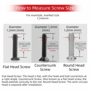 Tool Kit Assorted Mini Screws Set Cross Silver Repair Tool Kit Boxed Micro Screws Watch Repair