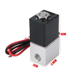 DC 12V 24V AC 110V 220V 1/4" 1/8" Stainless Steel Micro Solenoid Valve Normally Closed N/C Type Direct-acting Pneumatic Valves