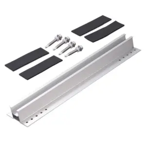 2 Pcs 300/400mm Aluminum Alloy Color Steel Tiles, Iron Tiles, Solar Panels, Photovoltaic Mounting Brackets and Mini Guide Rails
