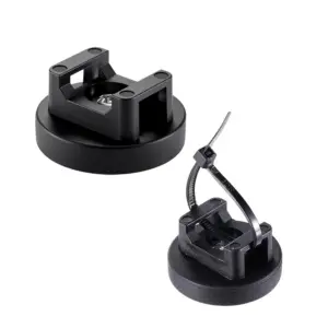 Anti-scratch Magnetic Zip Tie Mount D31mm Multipurpose Cable Holder Movable Wire Management Bases  Zip Mount Nylon Cable Tie